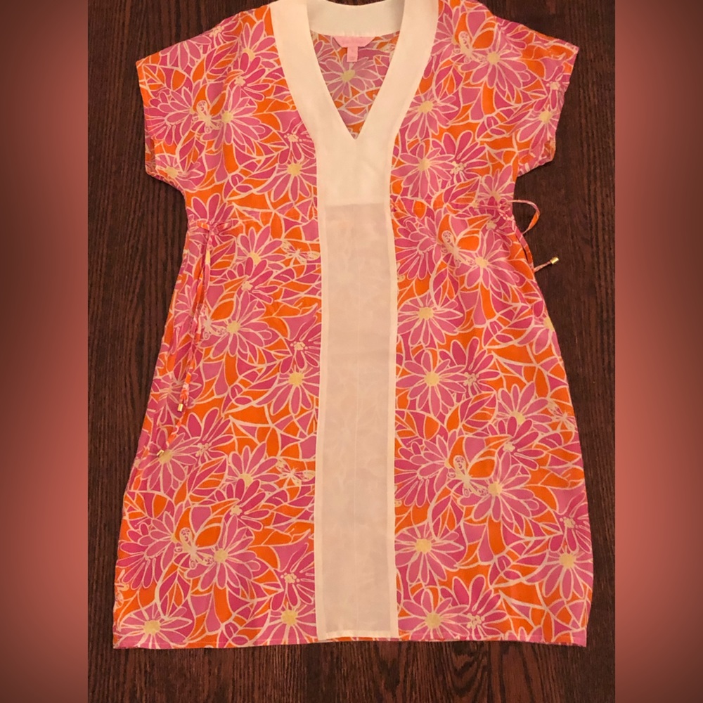 Lilly Pulitzer beach cover up.